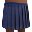 Blue Pleated Skirt