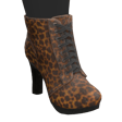 Leopard Print Heel Boots