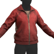 Zipper Jacket Red