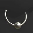 Captive Clicker Ring Silver