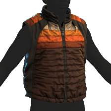 Puffer Gilet Orange