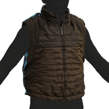 Puffer Gilet Brown