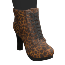 Leopard Print Heel Boots