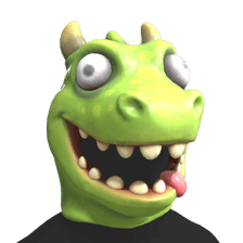 Crazy Dino Head