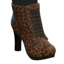 Leopard Print Heel Boots