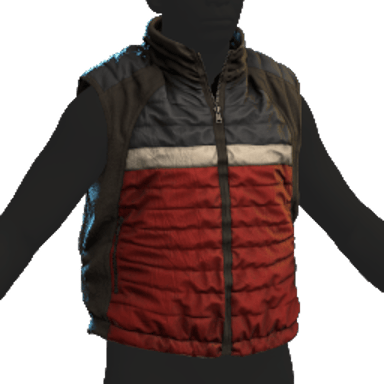 Puffer Gilet Red