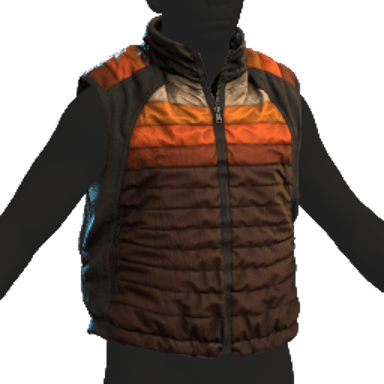 Puffer Gilet Orange
