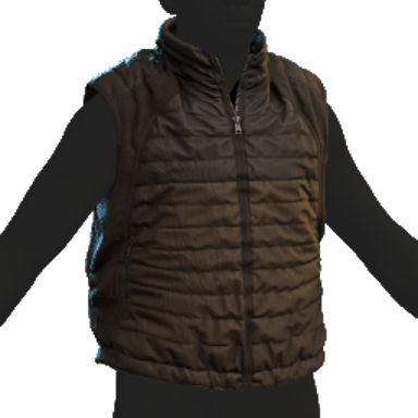 Puffer Gilet Brown
