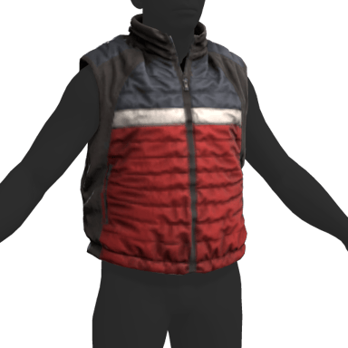 Puffer Gilet Red