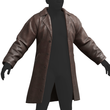 Leather Coat (Brown)