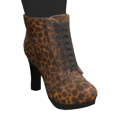 Leopard Print Heel Boots
