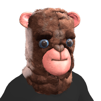 Valentines Bear Head 2025