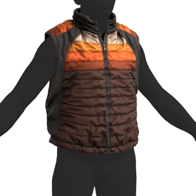 Puffer Gilet Orange