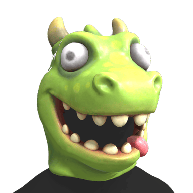 Crazy Dino Head